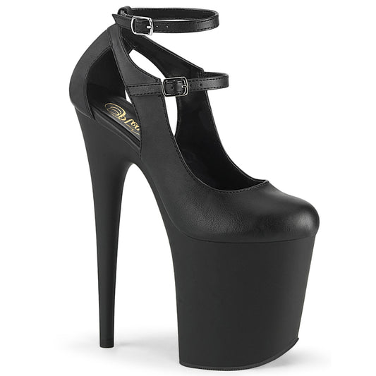 Pleaser Sandali da donna FLAMINGO-850 BLK in ecopelle / BLK opaco
