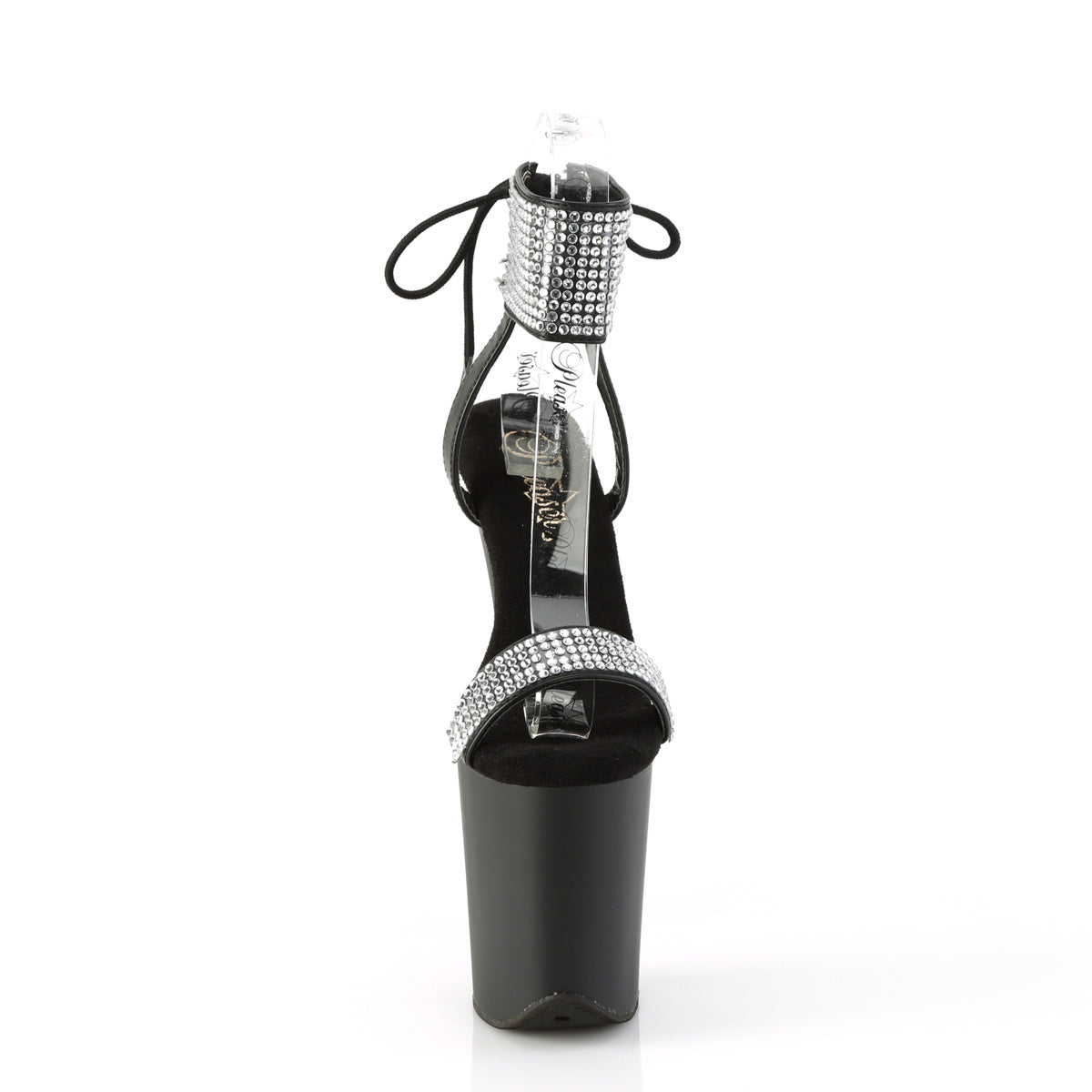Pleaser   FLAMINGO-870 BLK Fux Leather-RS/BLK MATTE