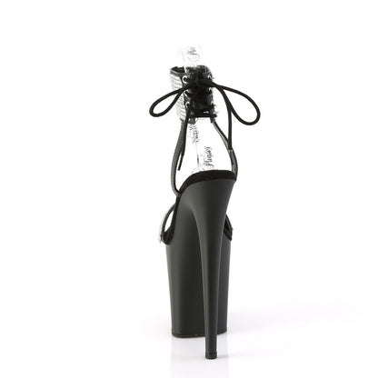 Pleaser   FLAMINGO-870 BLK Fux Leather-RS/BLK MATTE