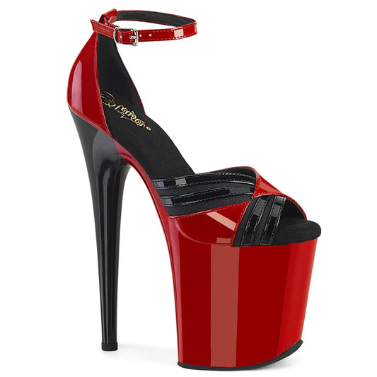Pleaser   FLAMINGO-884 Red-Blk/Red-Blk