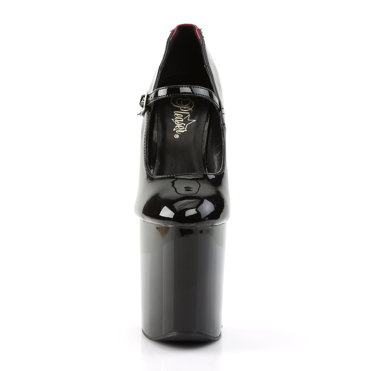 Pleaser Sandali da donna FLAMINGO-887FH BLK-RED PAT / BLK