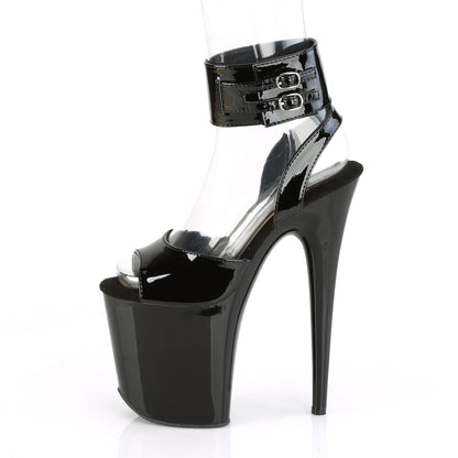Pleaser Sandali da donna FLAMINGO-891 BLK PAT / BLK