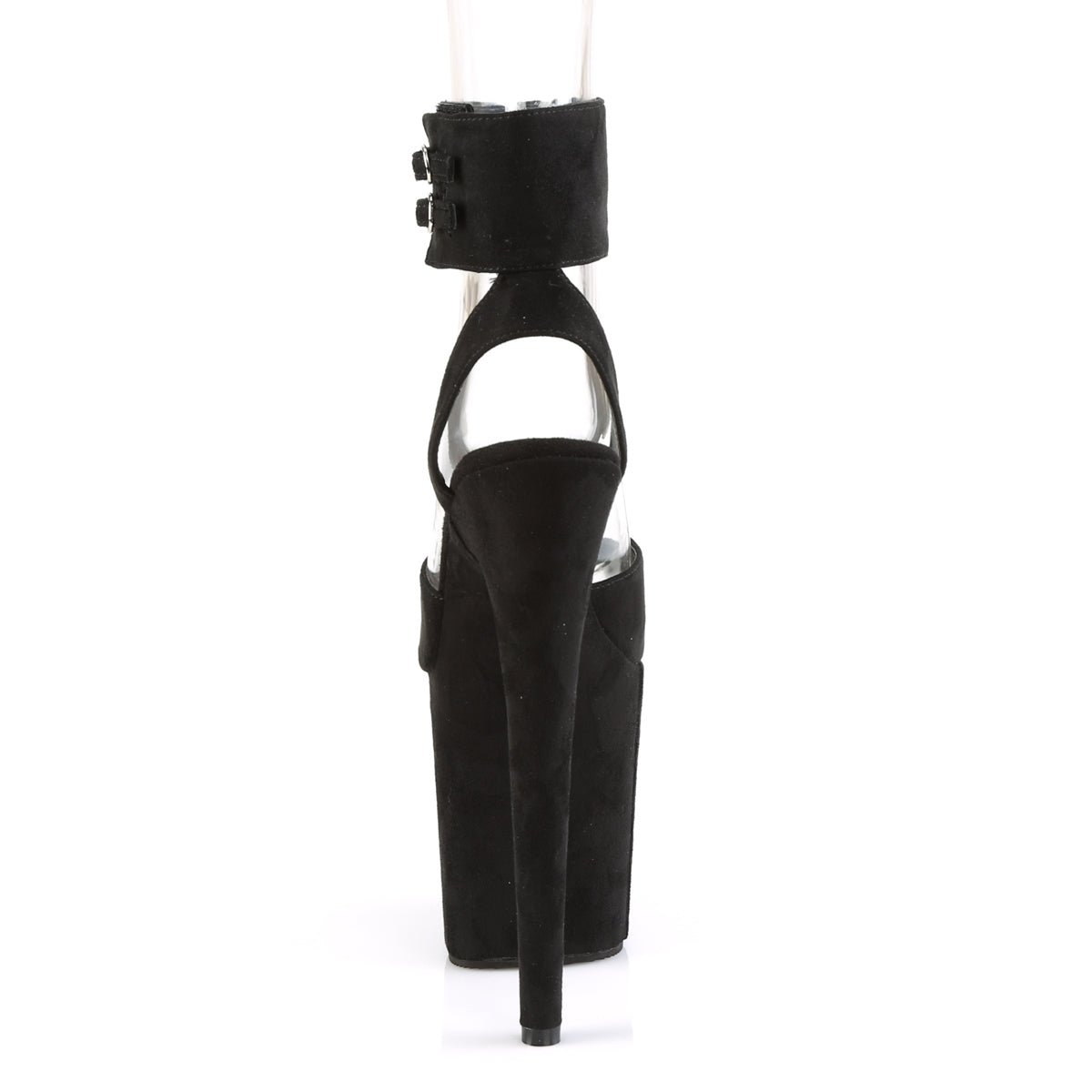 Pleaser Sandali da donna FLAMINGO-891 BLK FAUX Suede / Blk FAUX Suede