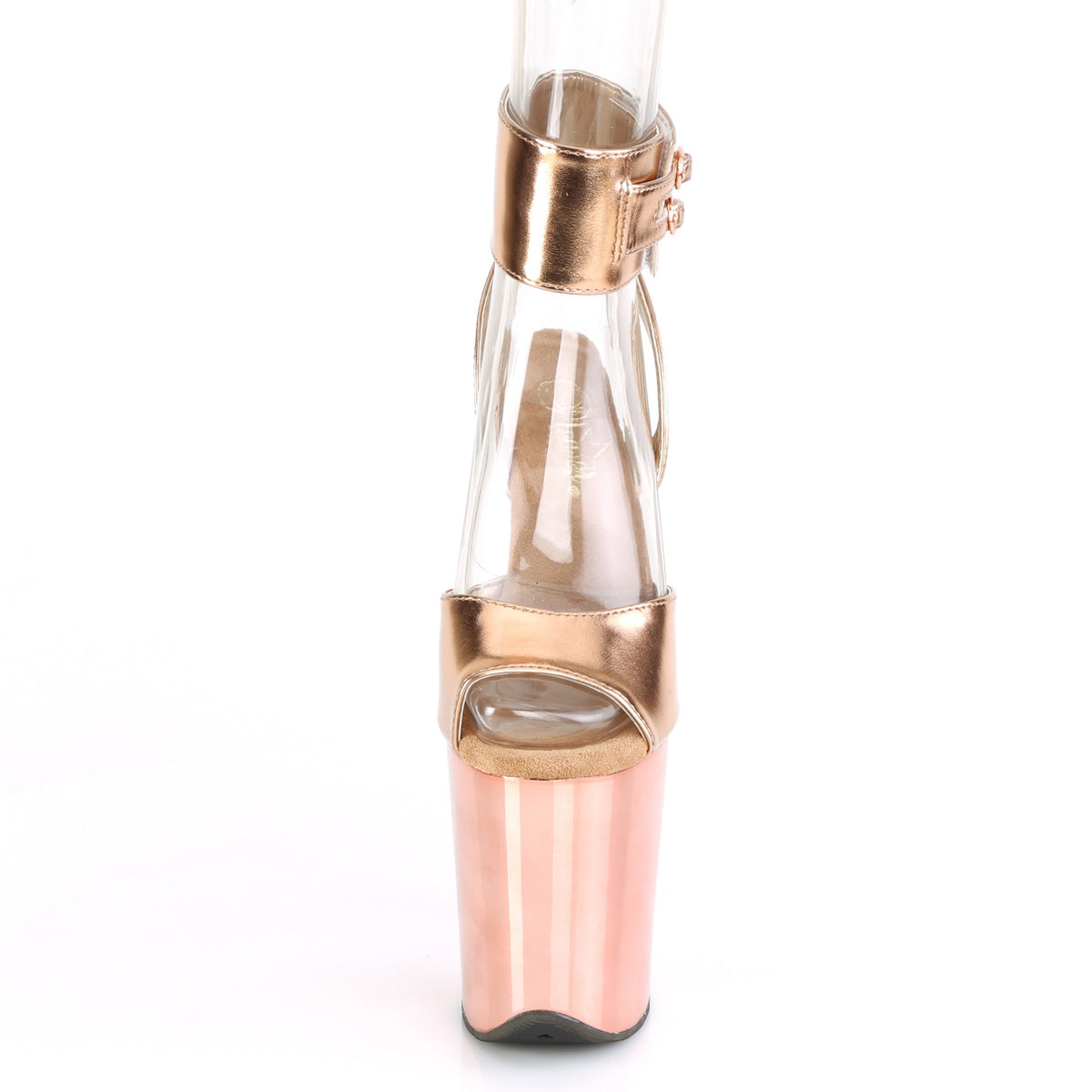 Pleaser Sandali da donna FLAMINGO-891 oro rosa metallico PU / oro rosa cromato