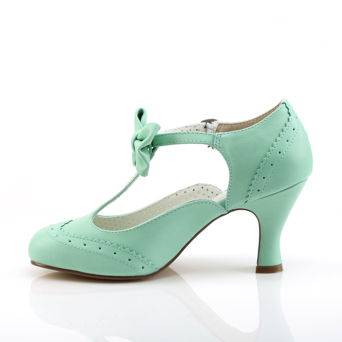 Pin Up Couture Pompe da donna FLAPPER-11 Mint in ecopelle