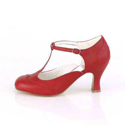 Pin Up Couture Pompe da donna FLAPPER-26 in ecopelle rossa