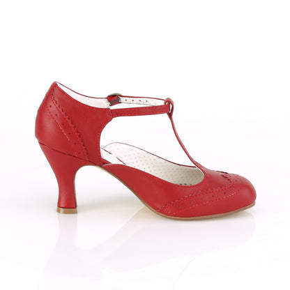 Pin Up Couture Pompe da donna FLAPPER-26 in ecopelle rossa