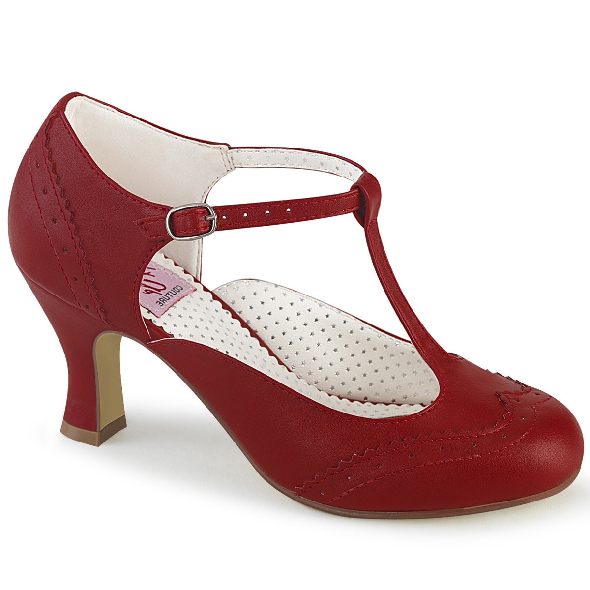 Pin Up Couture Pompe da donna FLAPPER-26 in ecopelle rossa