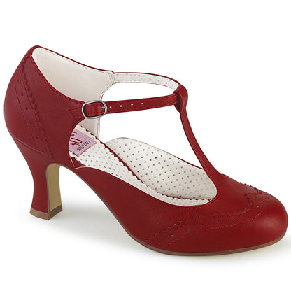 Pin Up Couture Pompe da donna FLAPPER-26 in ecopelle rossa