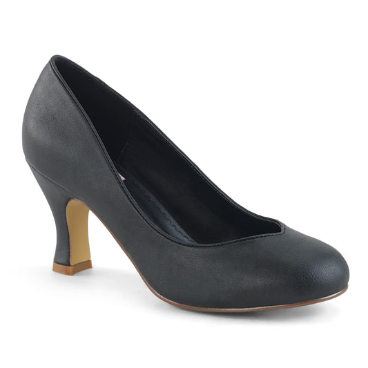 Pin Up Couture Pompe da donna FLAPPER-40 Blk in ecopelle