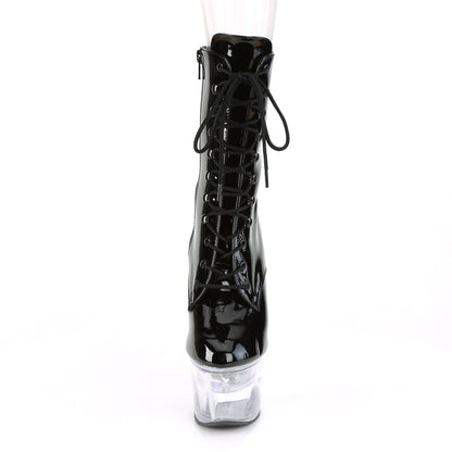 Pleaser Stivaletti da donna FLASHDANCE-1020-7 BLK PAT / CLR