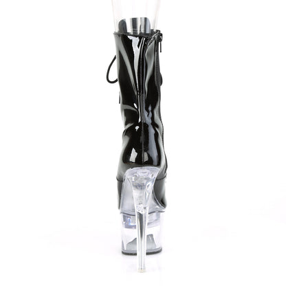 Pleaser Stivaletti da donna FLASHDANCE-1020-7 BLK PAT / CLR