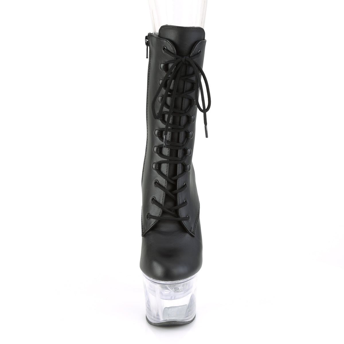 Pleaser Stivaletti da donna FLASHDANCE-1020-7 BLK in ecopelle / CLR