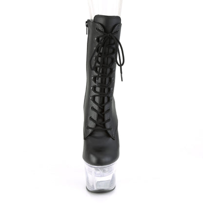 Pleaser Stivaletti da donna FLASHDANCE-1020-7 BLK in ecopelle / CLR