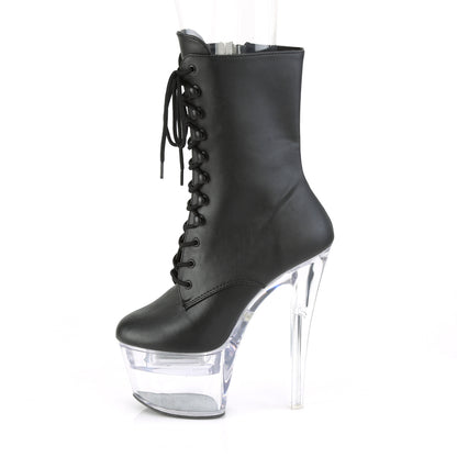 Pleaser Stivaletti da donna FLASHDANCE-1020-7 BLK in ecopelle / CLR