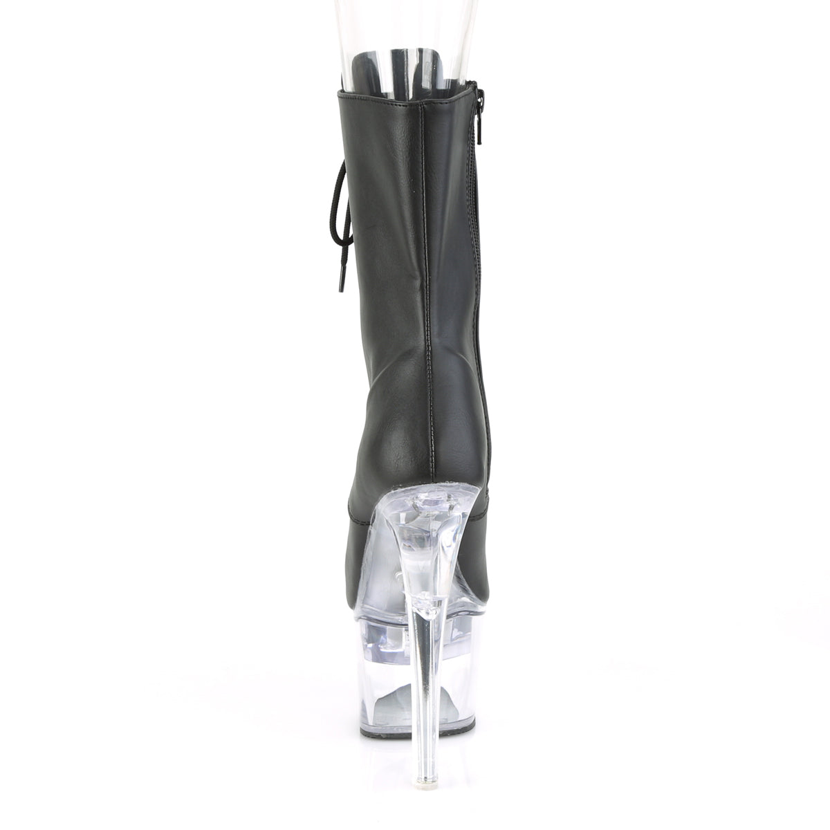 Pleaser Stivaletti da donna FLASHDANCE-1020-7 BLK in ecopelle / CLR