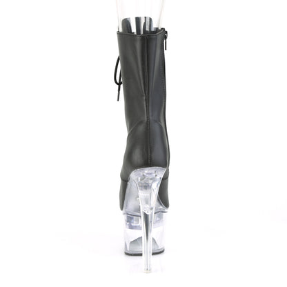 Pleaser Stivaletti da donna FLASHDANCE-1020-7 BLK in ecopelle / CLR