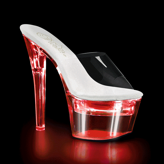 Pleaser Womens Sandals FLASHDANCE-701 Clr/Clr