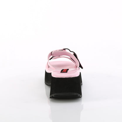 DemoniaCult  Sandali FLIP-12 B. Pink Holo Pat