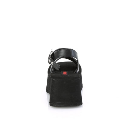 DemoniaCult  Sandals FUNN-10 Blk Vegan Leather