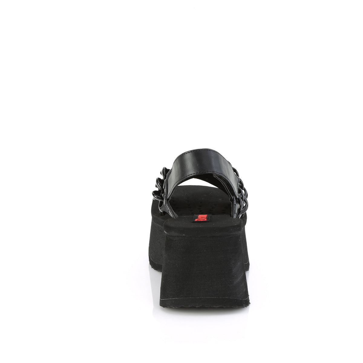 DemoniaCult  Sandals FUNN-12 Blk Vegan Leather