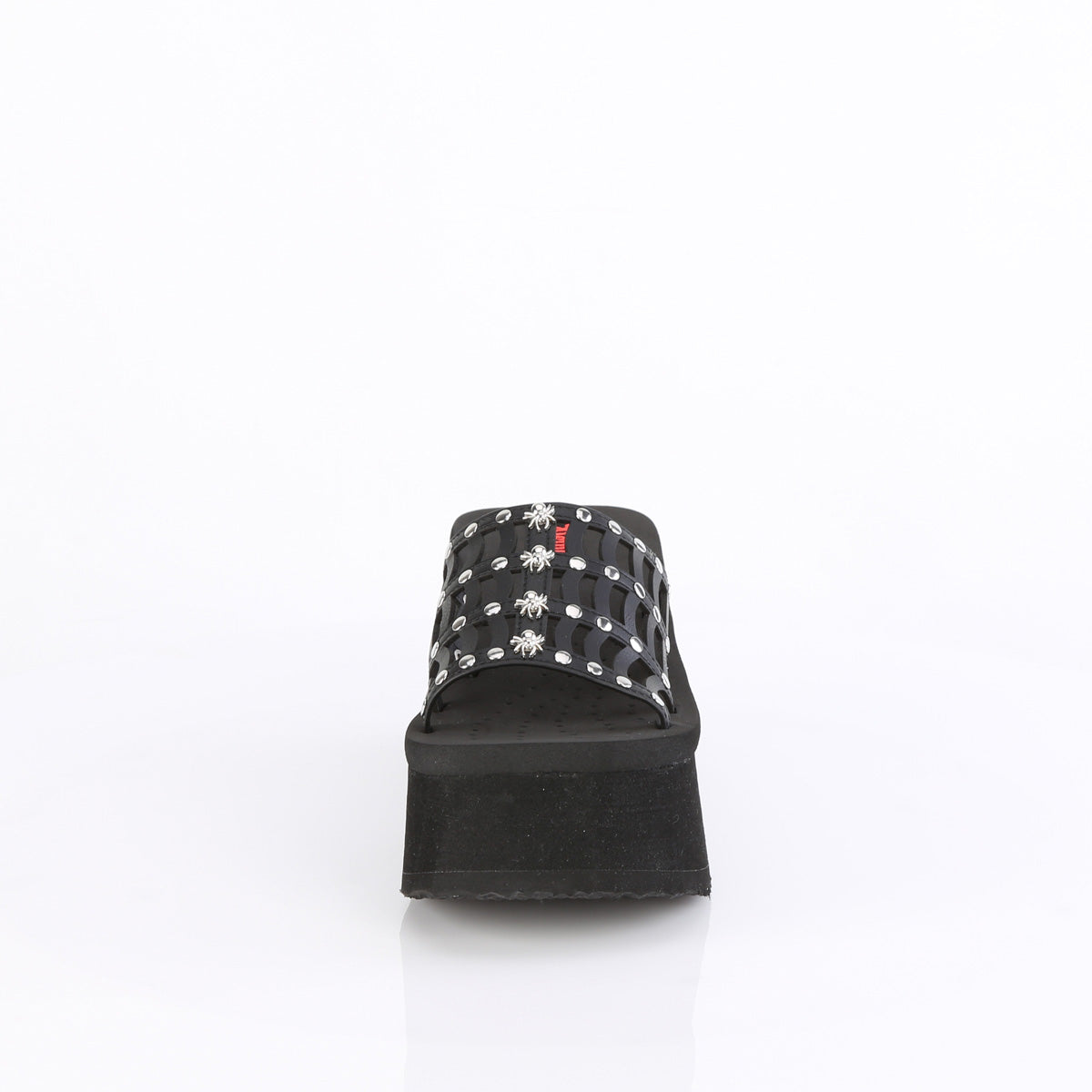 DemoniaCult  Sandals FUNN-13 Blk Vegan Leather