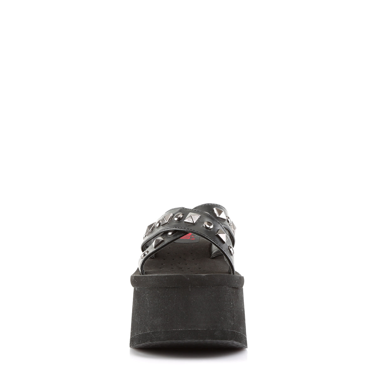 DemoniaCult Sandali femminili FUNN-29 pelle vegana BLK