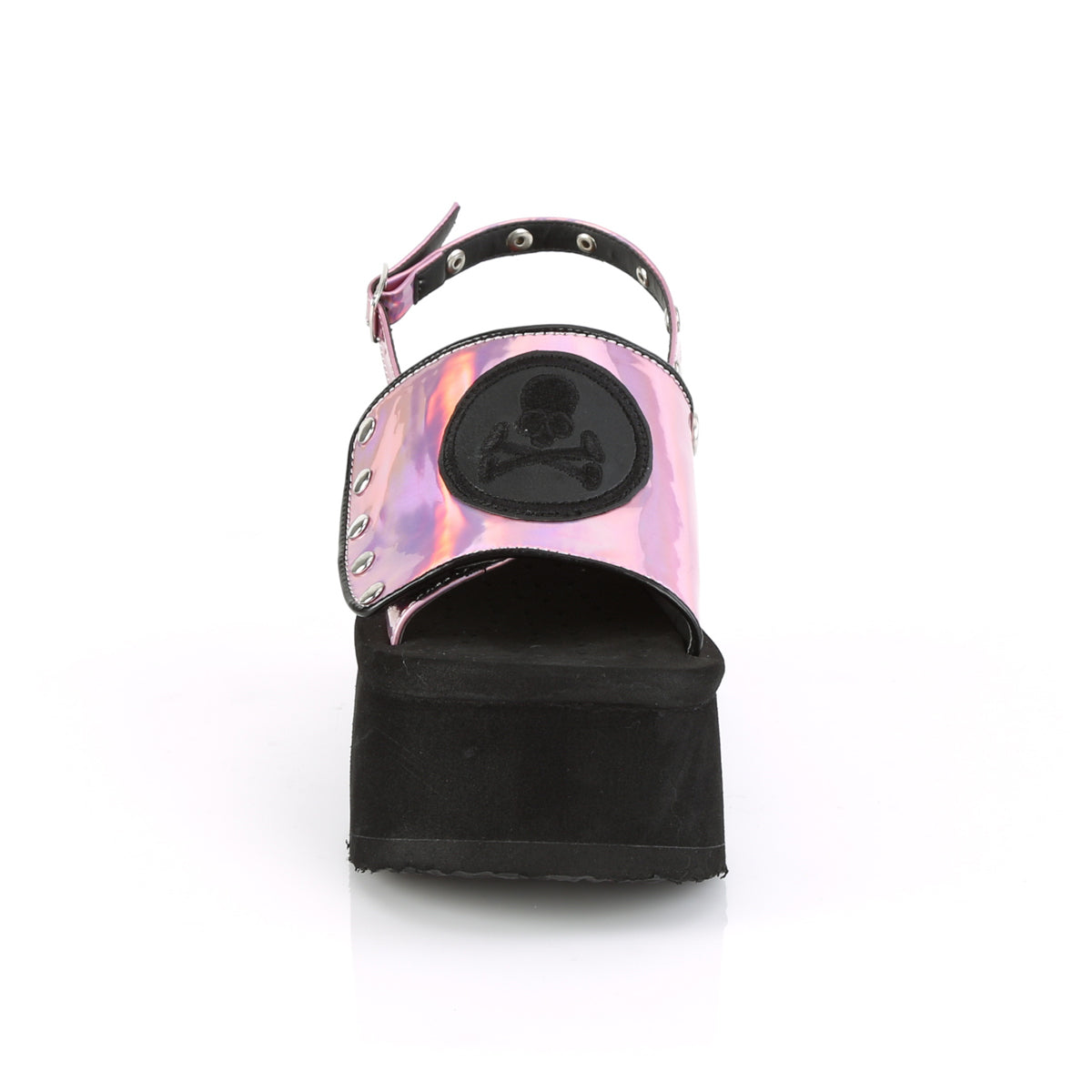 DemoniaCult Sandali femminili FUNN-32 ologramma rosa