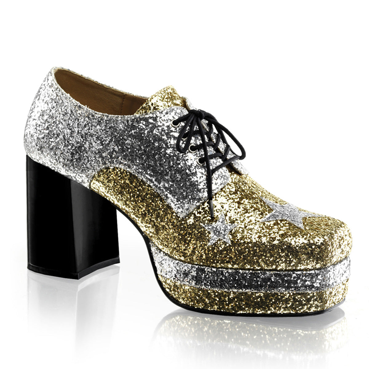 Funtasma Scarpa bassa da uomo GLAMROCK-02 glitter slv-oro