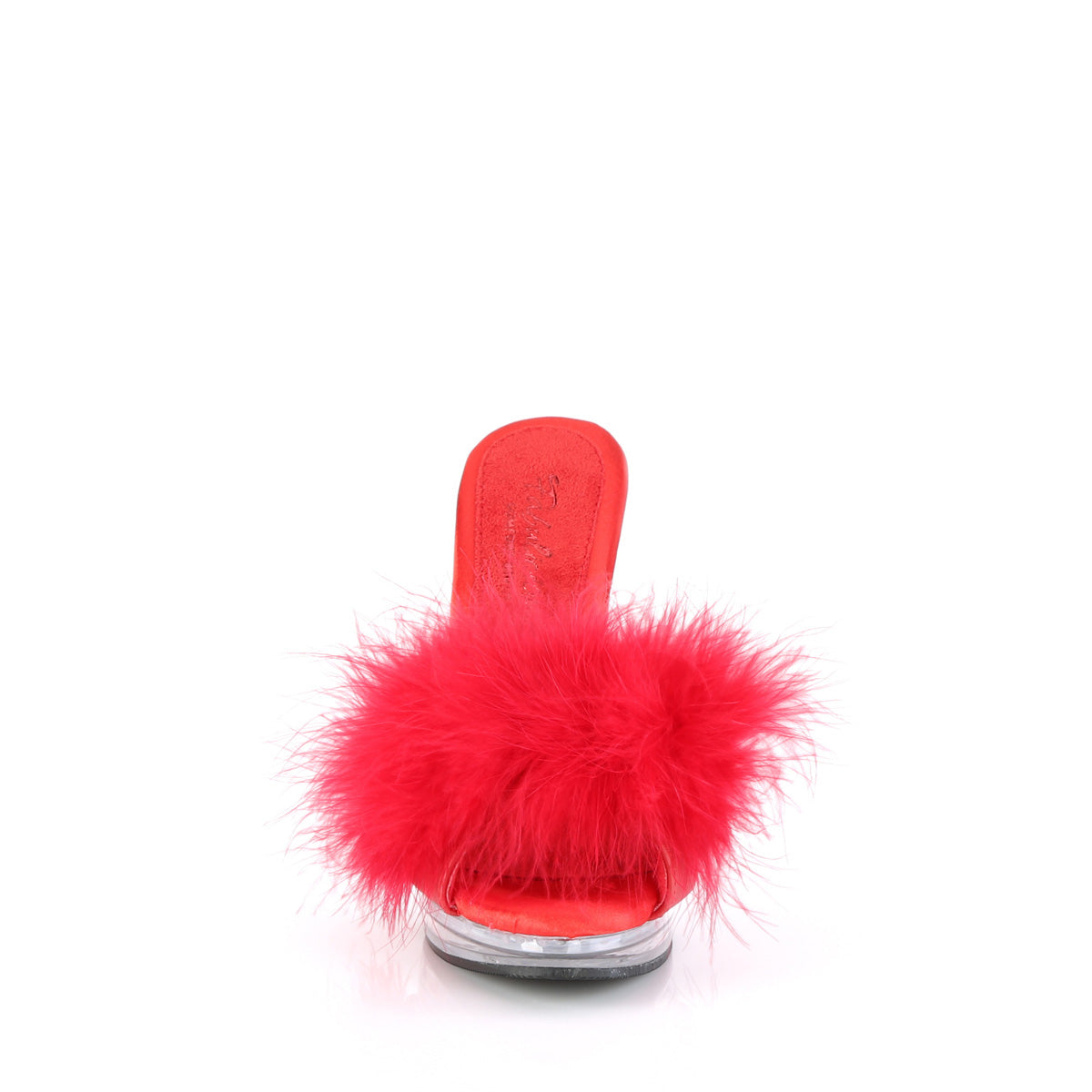 Fabulicious  Sandals GLORY-501F-8 Red Faux Leather-Fur/Clr