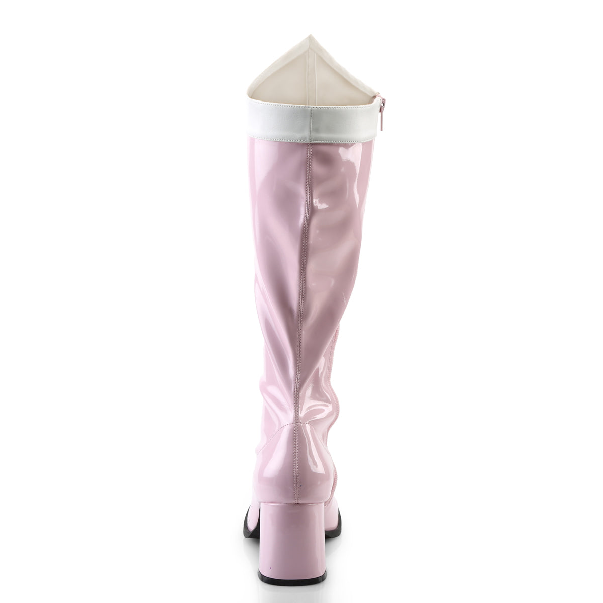Funtasma Womens Boots GOGO-306 B. Pink-Wht Stretch Pat