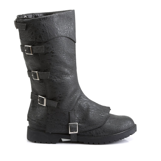 Funtasma Stivali da uomo GOTHAM-105 BLK afflitto Pu