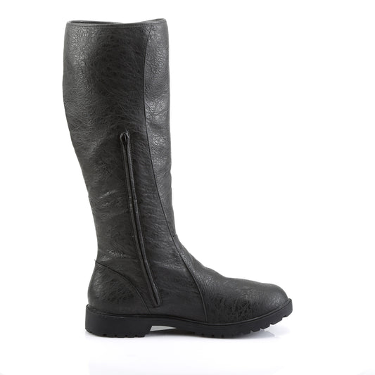 Funtasma Stivali da uomo GOTHAM-109 BLK afflitto Pu