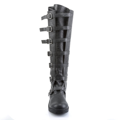 Funtasma Stivali da uomo GOTHAM-110 BLK afflitto Pu