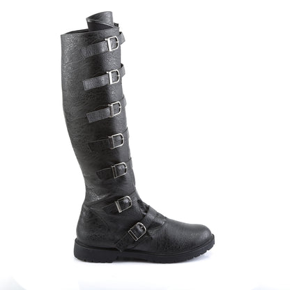 Funtasma Stivali da uomo GOTHAM-110 BLK afflitto Pu