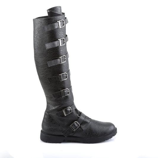 Funtasma Stivali da uomo GOTHAM-110 BLK afflitto Pu