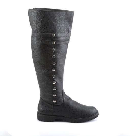 Funtasma Stivali da uomo GOTHAM-120 BLK afflitto Pu