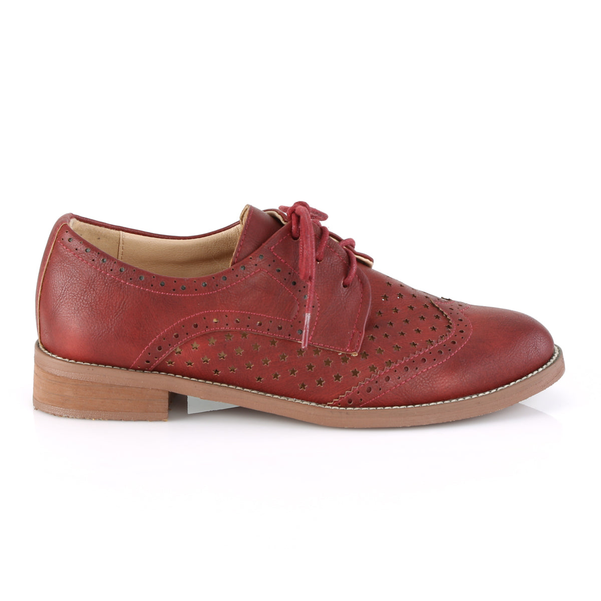 Pin Up Couture Pompe da donna HEPBURN-26 Ciliegia rossa in ecopelle