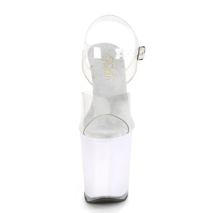 Pleaser Sandali da donna ILLUMINATOR-808 CLR / Glow bianco
