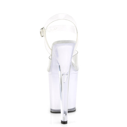 Pleaser Sandali da donna ILLUMINATOR-808 CLR / Glow bianco