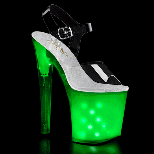 Pleaser Sandali da donna ILLUMINATOR-808 CLR / Glow bianco