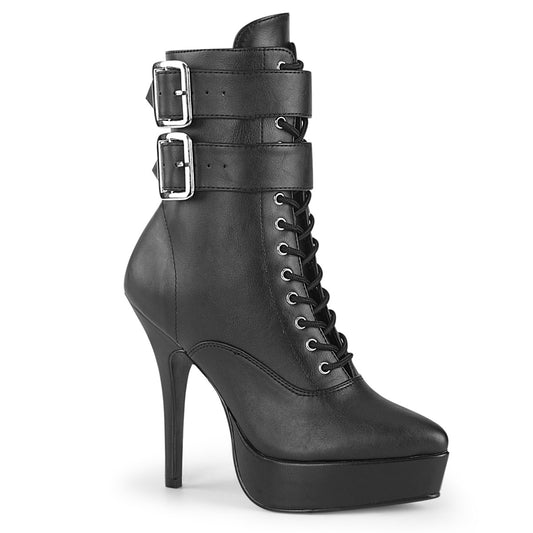 Devious Pompe da donna INDULGE-1026 Blk in ecopelle