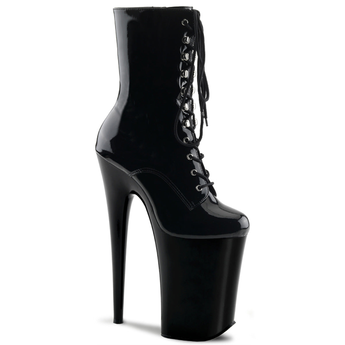 Pleaser Womens Ankle Boots INFINITY-1020 Blk/Blk