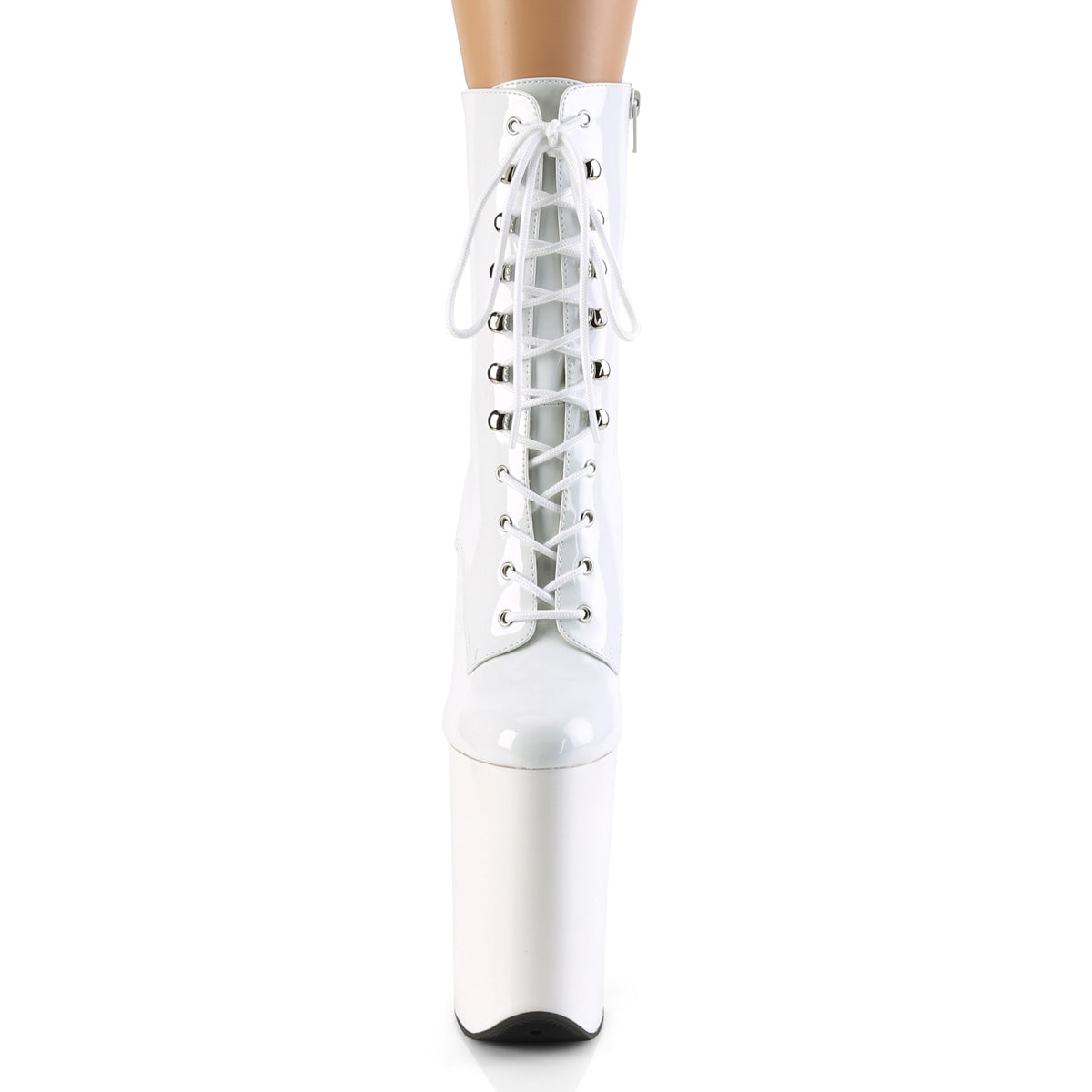 Pleaser Stivaletti da donna INFINITY-1020 Wht Pat / Wht
