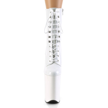 Pleaser Stivaletti da donna INFINITY-1020 Wht Pat / Wht