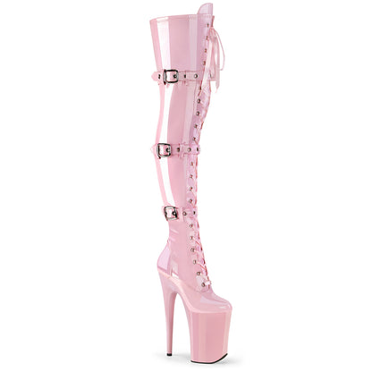 Pleaser   INFINITY-3028 B. Pink Str Pat/B. Rosa