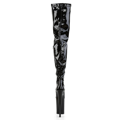 Pleaser Stivali da donna INFINITY-4000 BLK STR PAT / BLK