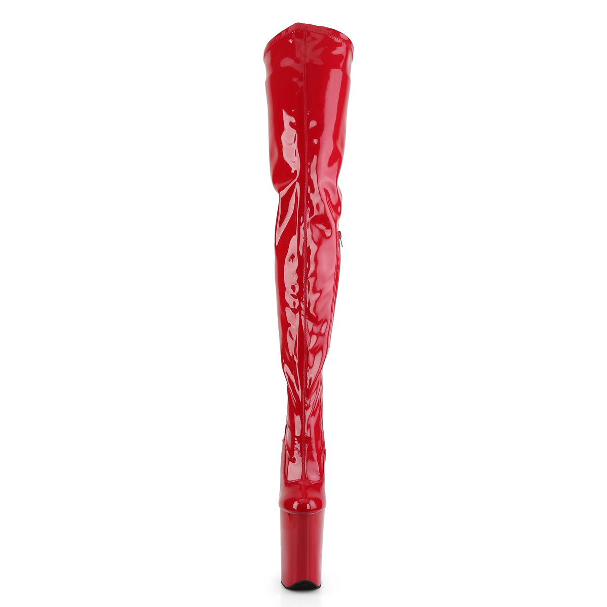 Pleaser Stivali da donna INFINITY-4000 RED STR PAT / RED