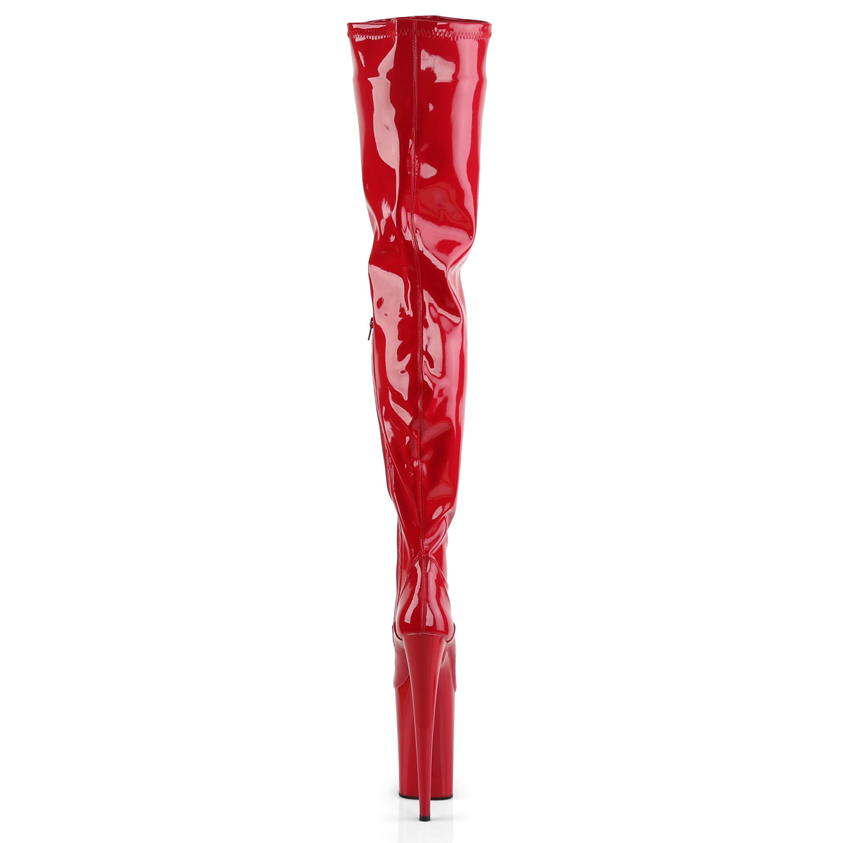 Pleaser Stivali da donna INFINITY-4000 RED STR PAT / RED
