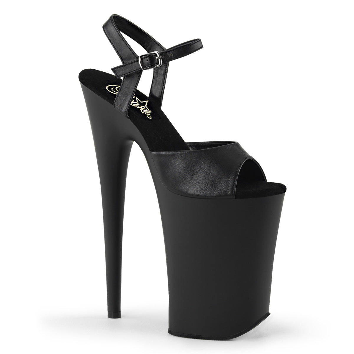 Pleaser Sandali da donna INFINITY-909 Blk in ecopelle / BLK opaco